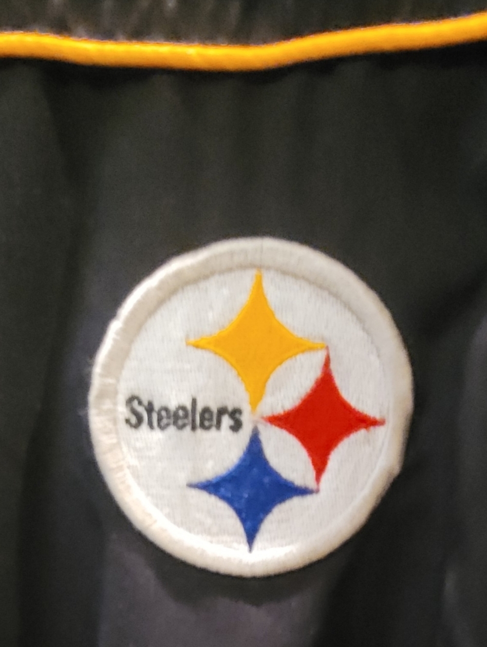Reebok Pittsburgh Steelers Pullover Windbreaker Jacket XL NFL Team Black & Gold - Picture 4 of 9